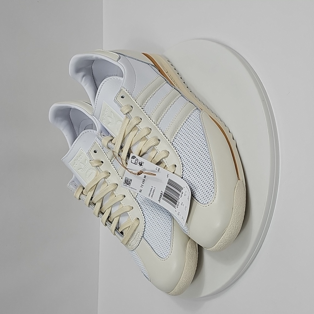 NWT Adidas SL 72 OG Trainers Shoes Sneaker Cloud White 10 Leather Retro 70s - Picture 9 of 13